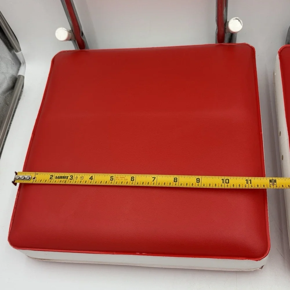 70s Vintage Stanford University Stadium Seat Cushions Folding Chairs Set of 2